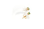 Boucles d'oreilles Boucles d'oreilles contemporaines en or jaune 18 carats serties d'émeraudes 58 Facettes B643