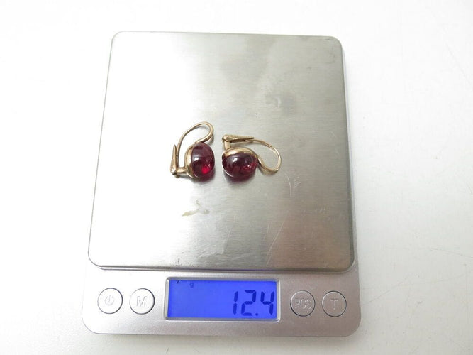 Boucles d'oreilles boucles d'oreilles POMELLATO dormeuses rouge passion rubis et or rose 58 Facettes 269158