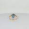 Ring Yellow Gold with Oval Facetted Aquamarine of ca 1.20 carat 58 Facettes 2501003