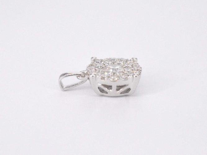 Pendentif Pendentif en or blanc avec diamant taille brillant 58 Facettes 2080