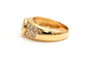 Bague 47 Bague contemporaine or jaune et diamants taille brillant 58 Facettes B708
