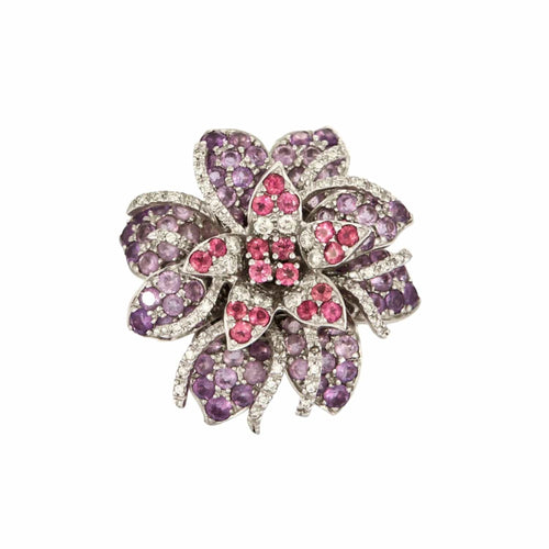 Bague 53 MATY - Bague fleur 58 Facettes 240253