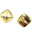 BVLGARI earrings. "Pyramid" collection, 2 18K gold earrings 58 Facettes