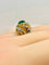 Bague 51.5 Bague en or jaune et platine, émeraude et diamants 58 Facettes AB539