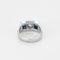 Bague 56 Bague en Or blanc 18k diamants et saphirs 58 Facettes PER0149