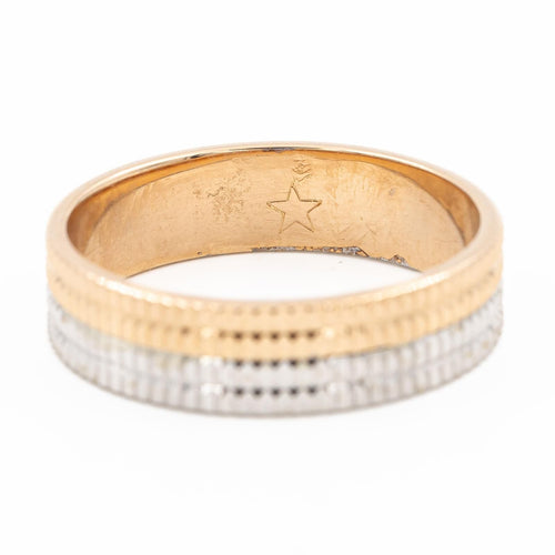 Bague 53 Bague Alliance  Or rose, Or blanc 58 Facettes 2216817CN