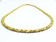 Collier Or jaune Lisse et Sablé