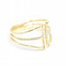 Ring 53-55 Yellow Gold and Diamond Ring 58 Facettes D361156SP