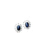 Boucles d'oreilles Boucles d'oreilles style Art Déco platine diamants et saphirs cabochons 58 Facettes