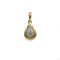 Pendentif Poire - Or Bi-Colore & Diamants