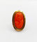 Bague 52 Bague cocktail style antique or jaune, camée sur corail jeune fille (circa 1960) 58 Facettes A06378