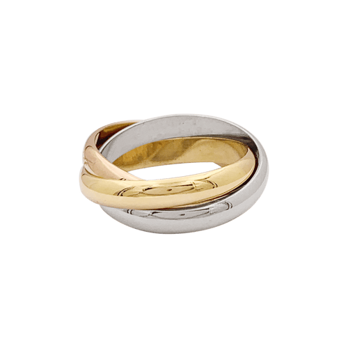 Bague 57 Bague Cartier, "Trinity Classique", trois ors. 58 Facettes 34558