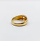 Bague 50 Bague jonc dôme or jaune 18k diamant taille ancienne 0,40 carat 58 Facettes A06197