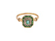 Bague 53 Gold Emerald And Diamond Ring 58 Facettes