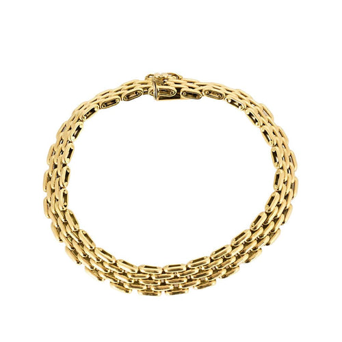 Bracelet Bracelet à maille grain de riz en or jaune 58 Facettes BEA3562