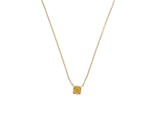 Collier collier DINH VAN 608113 le cube or jaune 18k & saphir jaune 58 Facettes 268003