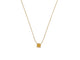 Collier collier DINH VAN 608113 le cube or jaune 18k & saphir jaune 58 Facettes 268003