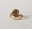 Bague 49 Bague tourbillon ancienne en or jaune 18k et diamants 58 Facettes