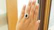 Bague 53.5 Bague pompadour en or bicolore, saphir et diamants 58 Facettes