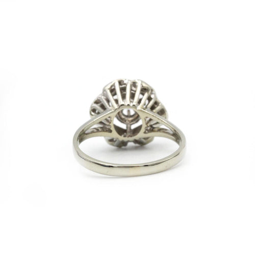 Bague 56 Bague - Or blanc et diamants 58 Facettes 1161