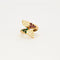 Bague 55 Bague vintage Toi & Moi or jaune Diamants, Rubis et Emeraudes 58 Facettes