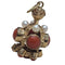 Pendentif Pendentif en or jaune 18 carats avec corail et perles Akoya 58 Facettes SREFCORPER