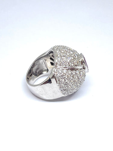 Bague 50 Bague Diamants Rubis ovale 58 Facettes