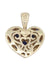 Pendentif Pendentif coeur or jaune saphirs et diamants 58 Facettes 089561