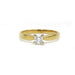 Bague 54 Solitaire or jaune diamant 58 Facettes 220567R