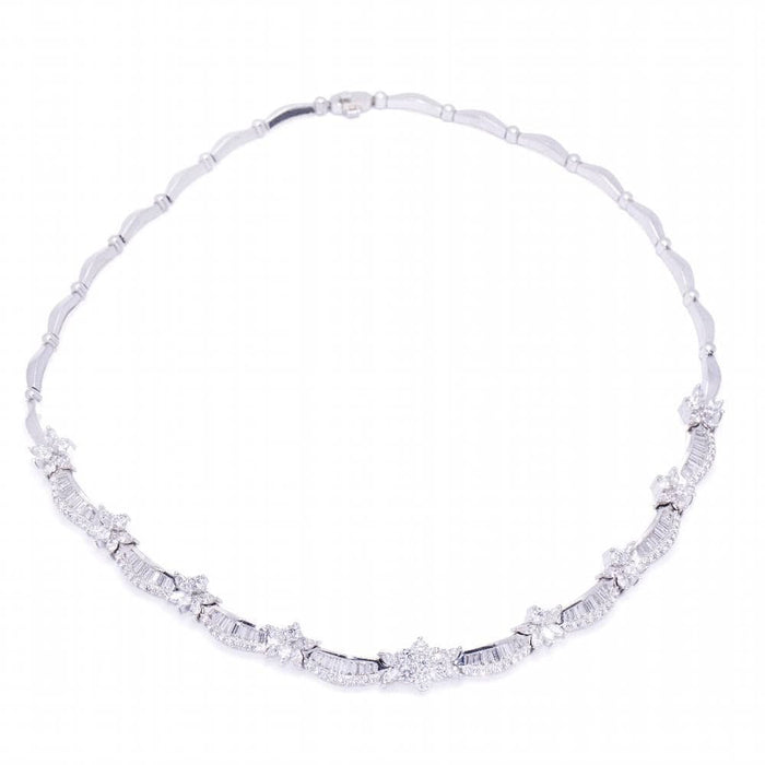 Collier Collier Or Blanc Diamants 58 Facettes D364220LF