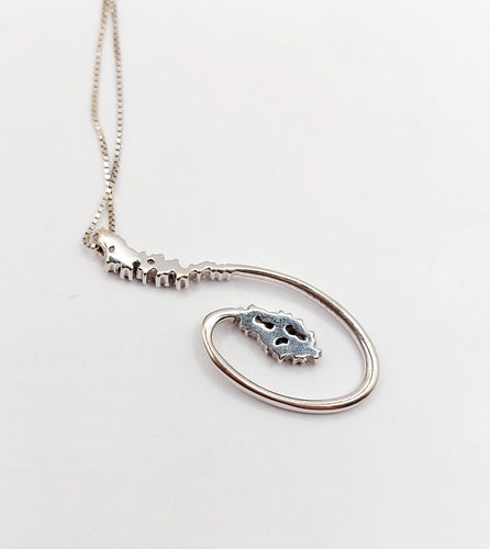 Collier Miluna - Collier vintage chaîne vénitienne en or blanc 18k et diamants 58 Facettes A03361