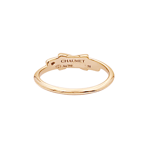 Bague 50 Bague Chaumet, "Jeux de Liens", or rose et diamants. 58 Facettes 34612