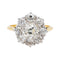 Bague 54.5 Bague Marguerite Or jaune, Platine Diamant 58 Facettes 3672191CN