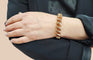 Bracelet Bracelet or jaune maillons carrés 58 Facettes Brac.Carré.1413