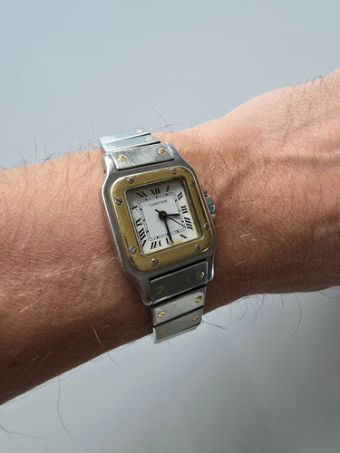 Montre Cartier - Montre Santos Galbée 58 Facettes