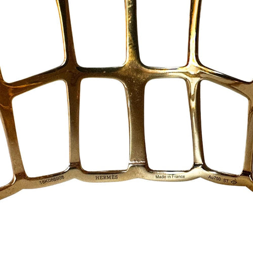 Bracelet HERMÈS - Bracelet manchette - en or jaune 18k 58 Facettes