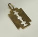 Pendentif Pendentif lame or jaune 58 Facettes LP190