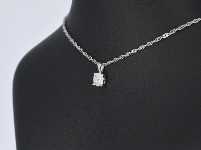 Pendentif Pendentif en or blanc avec diamants 58 Facettes 2156