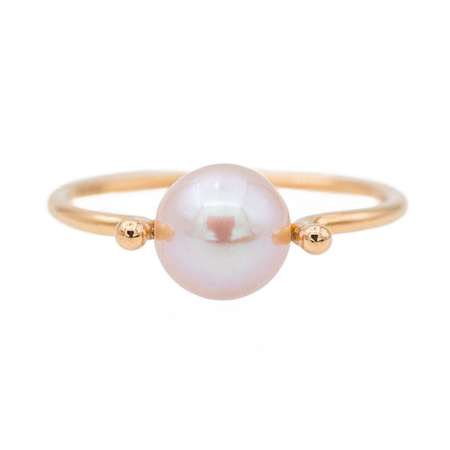 Bague 58 Bague Or rose Perle 58 Facettes 3083738CN