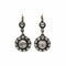 Boucles d'oreilles Boucles d'oreilles ancienne XIXe avec diamants tailles rose 58 Facettes 1224