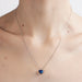 Sapphire Heart Pendant Necklace 58 Facettes