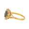 Bague Marguerite  Or jaune Saphir, Diamant