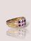 Bague Bague vintage en or jaune avec diamants et rubis 58 Facettes 60023899