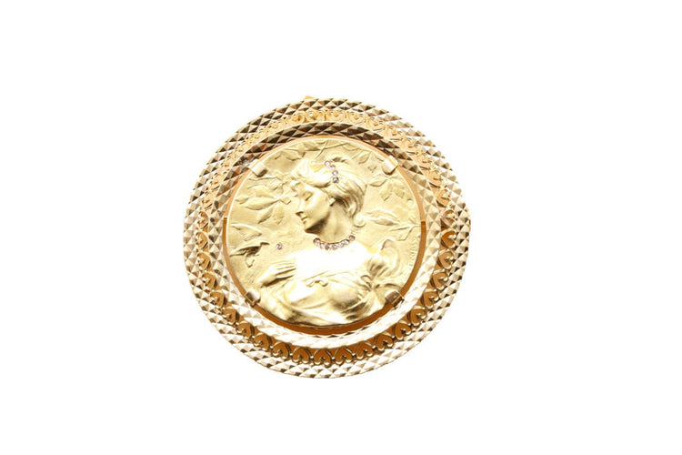 Pendentif Dropsy - Broche/Pendentif Art Nouveau or et diamants 58 Facettes