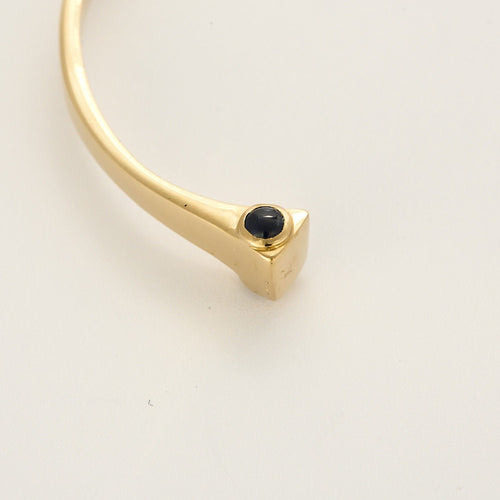 Bracelet Bracelet jonc en or jaune et saphirs 58 Facettes ROD4428X2