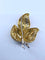 Broche Broche feuille en or jaune et diamants 58 Facettes AB592bis