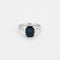 Bague 51 Bague or blanc saphir et diamants 58 Facettes LP976/13