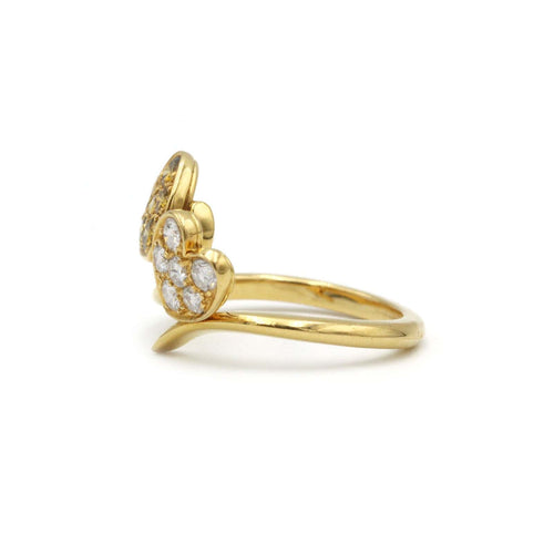 Bague 51 Bague - Or jaune et diamants 58 Facettes 1075