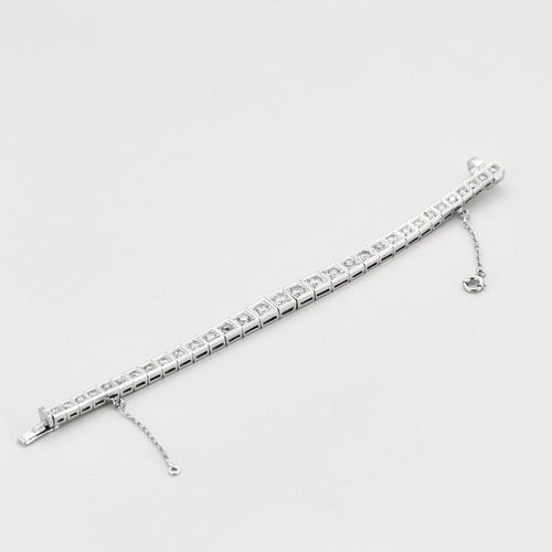 Bracelet Bracelet ligne Art Déco en platine et diamants 58 Facettes