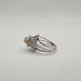 Bague 51 Bague or blanc, citrines et diamant taille ancienne 58 Facettes